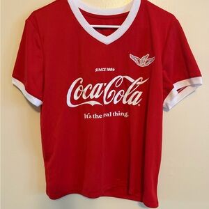 Coca-Cola Red Tee with White Accents